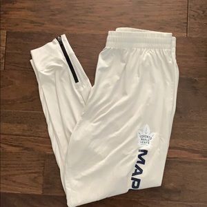 White Toronto Maple Leafs joggers